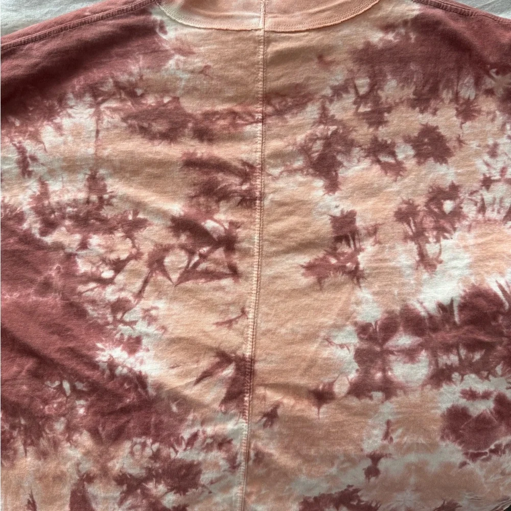 We The Free Orange and Brown Tie-Dye Long Sleeve Top - Picture 6 of 7